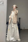 MUTEDANCE striped flower dye jacket MD22FW53 PM53